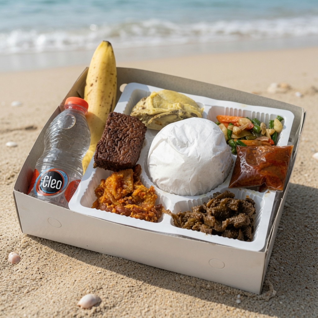 Nasi box katering untuk wisata pantai Pangandaran